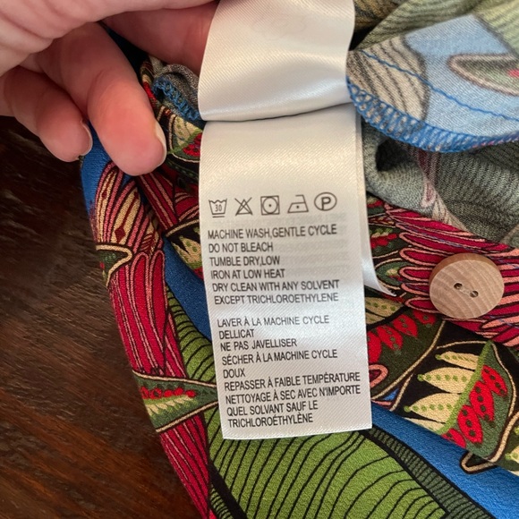 FARM Rio Blue Leaf Print Jumpsuit - Picture 11 of 11